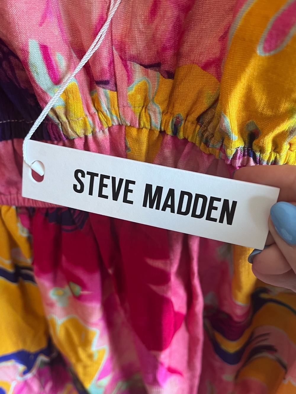 Steve Madden Women's Piper Printed Halter Sleeveless Midi Dress Size S NWT - Picture 6 of 8